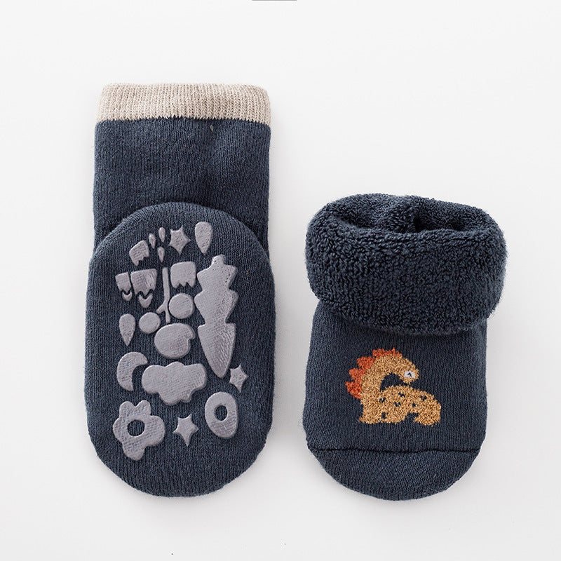 Autumn And Winter Terry Thickened Glued Non-slip Baby Floor Socks