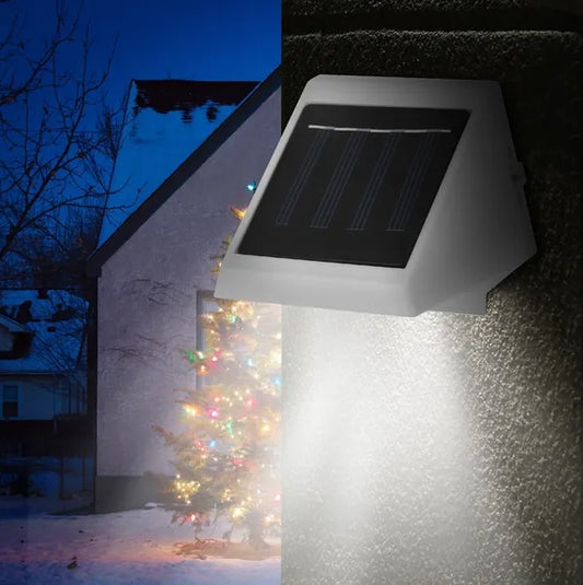 LED Solar Powered Stair Lights Dusk-To-Dawn Waterproof Garden