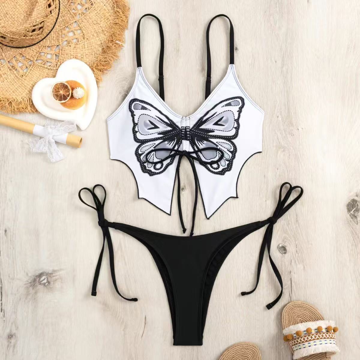 Women's Bow Ins Style Split Bikini Suit