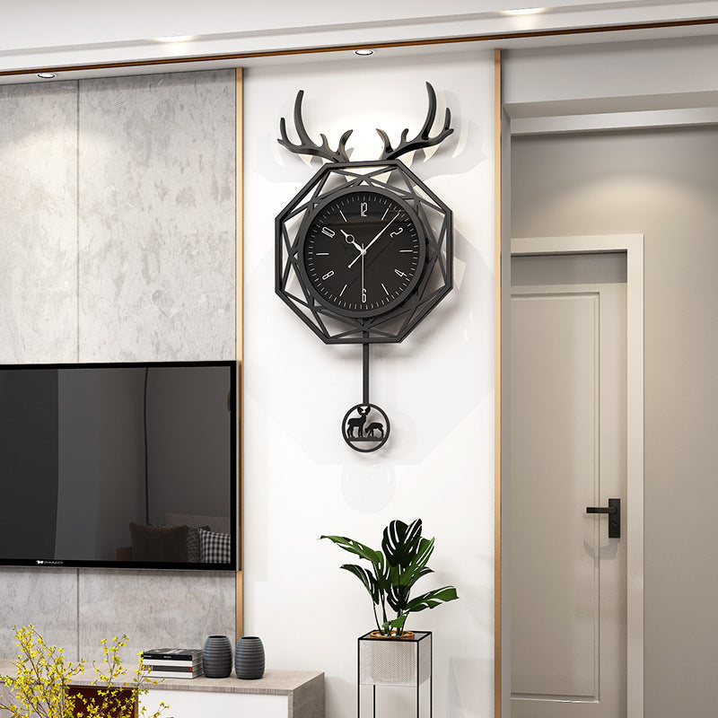 Modern Minimalist Clock Wall Hanging Net Celebrity Household Light Luxury Wall Watch