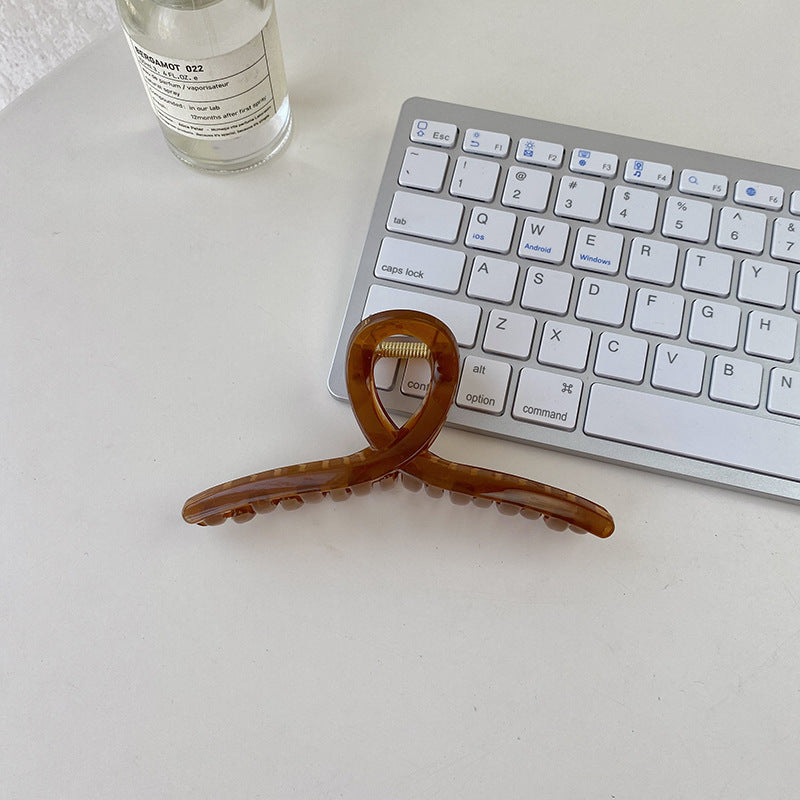 Large Jelly Color Large Capacity Minimalist Curve Bath Pan Hair Grabber